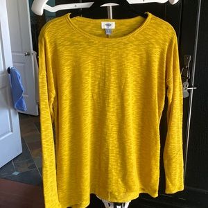 Small Mustard Yellow Old Navy Long Sleeve Top